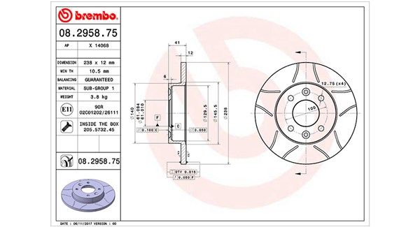 MAGNETI MARELLI Bremžu diski 360406042105